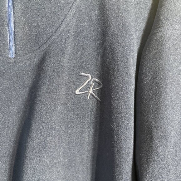 Zero Restriction Comfort Suede 1/4 Zip Windbreaker Pullover Men's XL Blue Golf - Picture 7 of 13